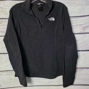 The North Face Black Quarter Zip Fleece Pullover XS